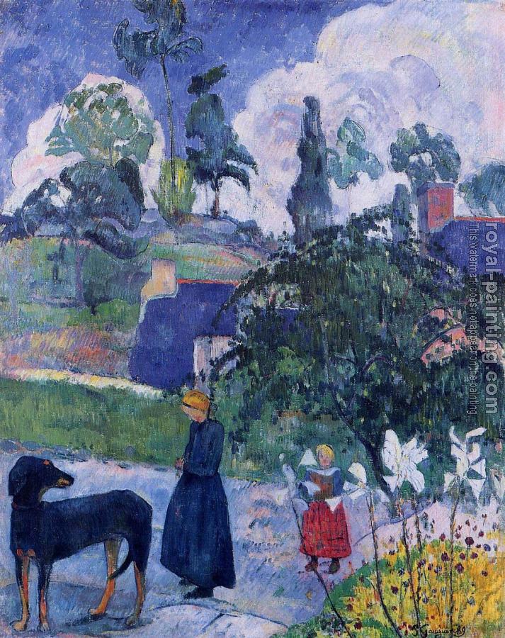 Paul Gauguin : Among the Lillies